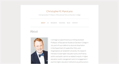 Desktop Screenshot of chrismarsicano.com